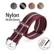 Nylon Watch Strap 18mm 20mm 22mm for Omega 007 Belt for Tudor Band Sport Bracelet for Seiko for Samsung Galaxy Watch 3/4/5 Watchband