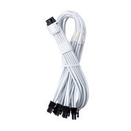 C-Series Pro ModMesh Sleeved 12VHPWR StealthSense PCI-e Cable for Corsair (White, 16-pin to Quad 8-p