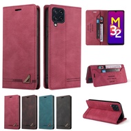 Ốp điện thoại cho Samsung chống sốc Galaxy A02 A11 A21S A31 A51 A71 Ví da doanh nhân khe đựng thẻ lậ