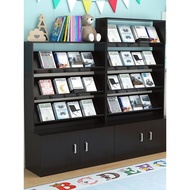 Book Rack Simple Floor Rack Beveled Display Rack Newspaper Rack Children's Picture Book Rack Book Di