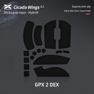 X-Raypad Cicada Wings V2 Slicks Grip Pita Untuk Logitech G PRO X SUPERLIGHT 2 DEX (GPX 2 DEX)