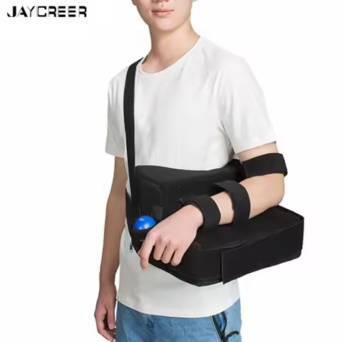 JayCreer Shoulder Abduction Sling With Large Pillow and Exercise Ball