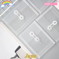 JUNE1 File Folder, Plastic Waterproof File Bag, Thickened A5/A6 Transparent Document Folder Gift