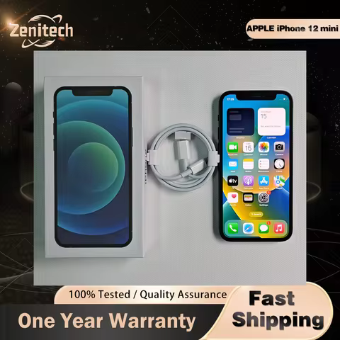 98% new iPhone 12 mini 64GB/128GB/256GB IOS A14 5.4'' Dual 12MP Original Apple iphone 12mini