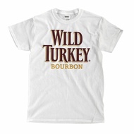 Wild Turkey Bourbon Log0 White T-Shirt Funny Vintage Gift For Men