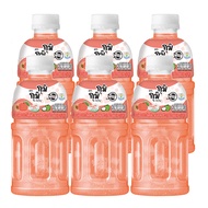 [พร้อมส่ง!!!] กุมิกุมิ น้ำรสองุ่นขาว 10% กลิ่นลูกพีชเกาหลี ผสมวุ้นมะพร้าว 320 มล. x 6 ขวดGumi Gumi 10% White Grape Juice Korean Peach Flavor with Nata De Coco 320 ml x 6 bottles
