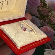 Women's Silver Ring “Rose Gold” Size 17mm-Spinelll