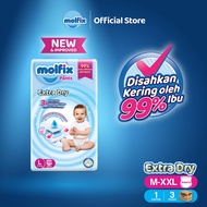 [Bundle of 3] Molfix Extra Dry Pants Jumbo Pack - S66 / M58 / L48 / XL42 / XXL36 / XXXL20 / XXXL22
