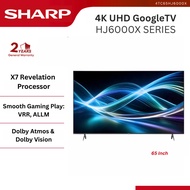 Sharp 65 Inch AQOUS 4K UHD Google Smart TV 4TC65HJ6000X / Google Cast / Game Low Latency