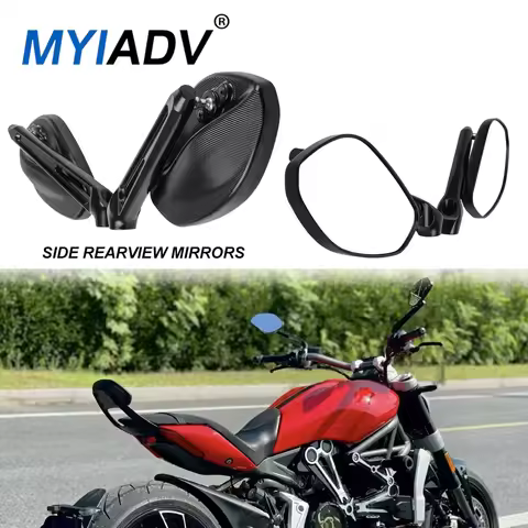Universal Motorcycle Side Rearview Mirrors Handlebar Mirror Accessories For Ducati Monster 696 749 7