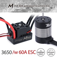 Rocket Waterproof 3650 Brushless Motor 2300KV 5200KV 5900KV 7700KV Brushless Motor w/ 60A 80A 120A E