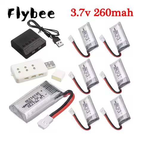 3.7V 260mAh Li-po Battery / charger For H8 Mini H48 H8 Mini RC Quadcopter helicopter drone toys batt