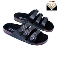 3-Strap Leather Sandals Original W-14 Size 38-43