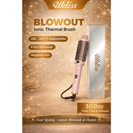 UKLISS Thermal Hair Curler Brush Hair Straightener Comb Curling Iron Hair Salon Style Sikat Rambut