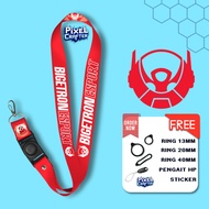 GANTUNGAN BTR BIGETRON ESPORT V2 LANYARD STRAP hp ID CARD HANGER KEYCHAIN/