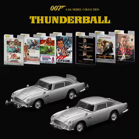 MINIGT 1/64 Aston Martin DB5 “Goldfinger”“Thunderball” Cars Alloy Motor Vehicle Diecast Metal Model 