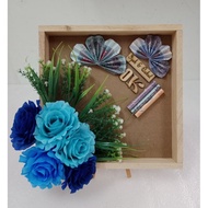 Mas Kahwin Kayu Siap Gubah Bunga Rose