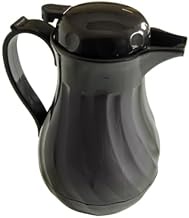 A-to-Z Supply PLWS064BK Beverage Server, 1.9 Liter (64 oz.), Double Wall Insulated, Push Button lid,