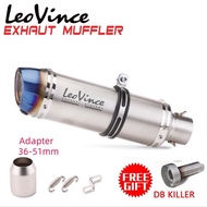 Universal Motorcycle Exhaust Muffler LeoVince Pipe Carbon Fiber Exhaust Muffler Pipe Caniste