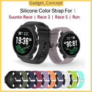 Strap For Suunto Race 2 , Suunto Race , Suunto Race S , Suunto Run Silicone Color Watch Band Strap