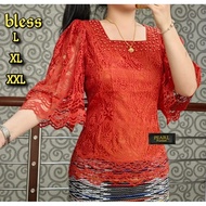 PIPO BLUS RENDA mutiara kalung/BAJU KEBAYA PESTA BATAK KONDANGAN