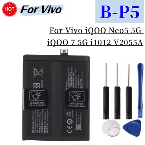 Battery For Vivo X Note X80 X90 X9 Pro S18E V25E V2201 For iQoo Neo 6E 5s iQOO 9 SE 5G Neo 7E B-G7 B