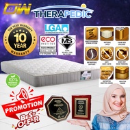 Therapedic Made by Mylatex BackSense 9 Inches Spring & Latex Mattress Premium Solid Mattress Tilam T