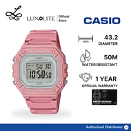 [Luxolite] Casio Digital W-218HC-4AVDF Pink Resin Strap Ladies Watch W-218HC-4A W218HC-4A W218HC-4
