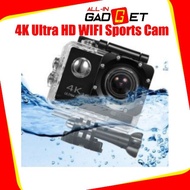 Sports Camera 4K Ultra HD Wi-Fi Waterproof With Remote Controller