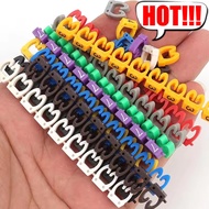 30-10Sets Colorful Cable Marking Label - PVC Line Marker - Cable Wire Markers - Tag Assortment Tool 