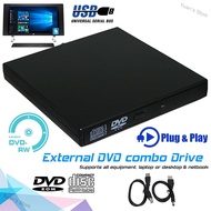 Yuan's Store Slim External USB 2.0 DVD Drive CD RW Writer Burner Reader Player for PC Laptop