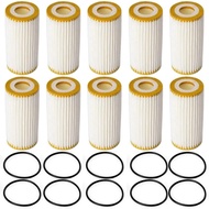 10PCS Oil Filter 06L115466 For VW Golf GTI For Audi A6 A7 For Skoda Octavia Superb B8 Kodiaq 1.8TSI 