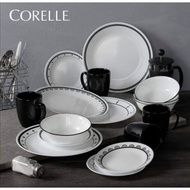 Corelle Signature Black &amp; White 16pc Dinner Set