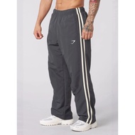 New Men's Fitness Sports Casual Trousers Straight Pants Stripes Training Cycling Shark Pants GYMSHAR