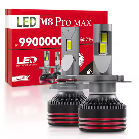 M8 PRO H1 H4 H7 Led Canbus Ready Lamp H8 H9 H11 H16 9012 HIR2 Headlight Bulbs 130W HB3 9005 HB4 9006