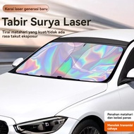 Car Windshield Anti-Heat Protective Umbrella / Laser Reflection Car front sunshade / Open Size 145x8