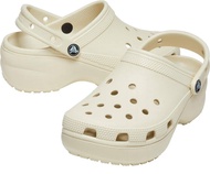 รองเท้าแตะผู้หญิง(Buy 1 pairs get 4 Jibbit) Crocs Platform Clogs Classic รองเท้ารัดส้นผู้หญิง รองเท้าหัวโต ส้นสูง 3นิ้ว เบาและนุ่ม ใส่สวยใส่สบาย