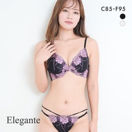 Elegante high side plunge lace bra panties set glamour (Sizes CDEF80-95)(A48J5216CDEF)(Direct from J