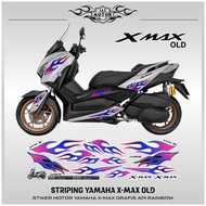 Sticker List Api Yamaha Xmax 250 Old/Striping Motorcycle Xs max 250 Old Rainbow Fire Motif/Sticker Variation Xmax 250Cc/accessories Emblem Sticker Custom Xmax