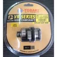 CAMSHAFT RACING VR1 SERIES FOR YAMAHA LC135/Y15ZR (57MM-65MM)(WITHOUT BEARING) TOBAKI