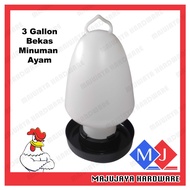 3 Gallon Chicken Drinker Bekas Minuman Ayam Tank air ayam Duck Quail Minum Air Ayam Burung Poultry C