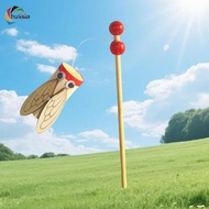 chulisia Traditional Chinese Wooden Cicada-shaped Toy, Interactive Noise Generator