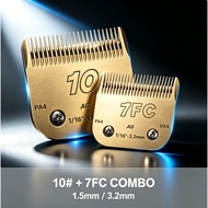 10 #+ 7FC Set A5 Premium Blade, Suitable for Professional Dog Cat Shaver, Compatible with Andis and 