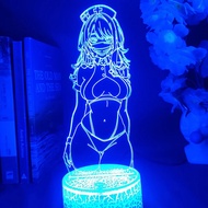 Hentai Lamp Fate Anime Figure Led Night Lights Gifts For Friend Colorful Mens Bedroom Table Decorati