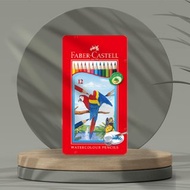 Faber-Castell 紅色系 水性色鉛筆12色/鐵盒(原廠正貨)