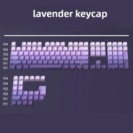 Lavender Side Print Keycap Shine Through OEM Profile PBT Gradient Color Personality DIY Customed for