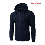 PLUS+± SIZE  💝 Hoodies Unisex Long Sleeve Solid Zipper Sweatshirts Meron/Black/Gray/Dark Blue/dark g