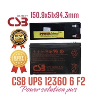 Csb Battery UPS 12360 6 F2, 12V 360W/Pcs/9.6V/5Min CSB Battery Most Wholesale