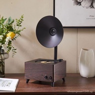 [Ready stock]Time Fancier GradeCDRetro Bluetooth Speaker Album CD Player Vinyl Record Player Gift