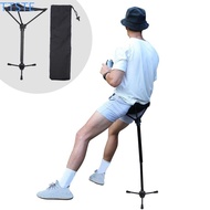 TTSTE Folding Walking Stick Tripod Stool, Tripod Folding Portable Tripod Stool Folding Chair, with Storage Bag Portable Aluminum Alloy Stick Adjustable Seat